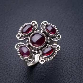 

StarGems Natural Amethyst Handmade 925 Sterling Silver Ring 6.75 D8409