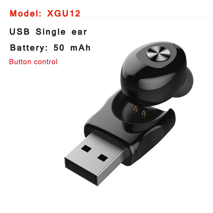 XGU12 TWS 5,0 Bluetooth Беспроводные Наушники Hi-Fi наушники с шумоподавлением гарнитура с микрофоном - Цвет: XGU12