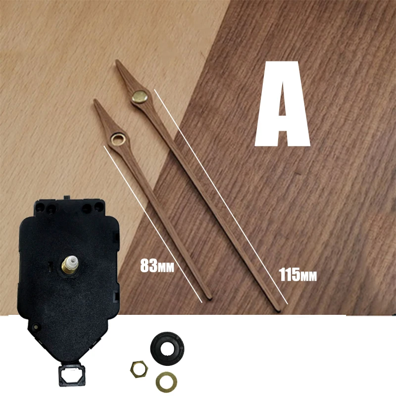 10sets/lot Quartz  Pendulum Clock Movement асовой механизм with Wooden Hands Replacement High Quality Clock Mechanism Clockwork 