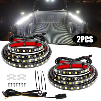 

2 Pcs LED Light Strip Truck Bed Light Strip 2000lm 30W LED Lamp Waterproof Lighting Kit for Jeep Pickup RV SUV Vans Cargo Boats