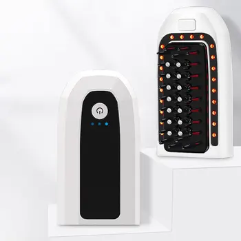 

Electric massage comb color light care vibrating scalp comb hair growth liquid beauty tool liquid guide comb