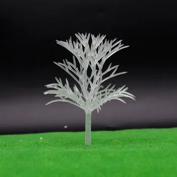 

Plant Model Transparent Tree Toy Crystal Tree Construction Train Scene Making 50pcs Simulation Sand Table Diorama DIY