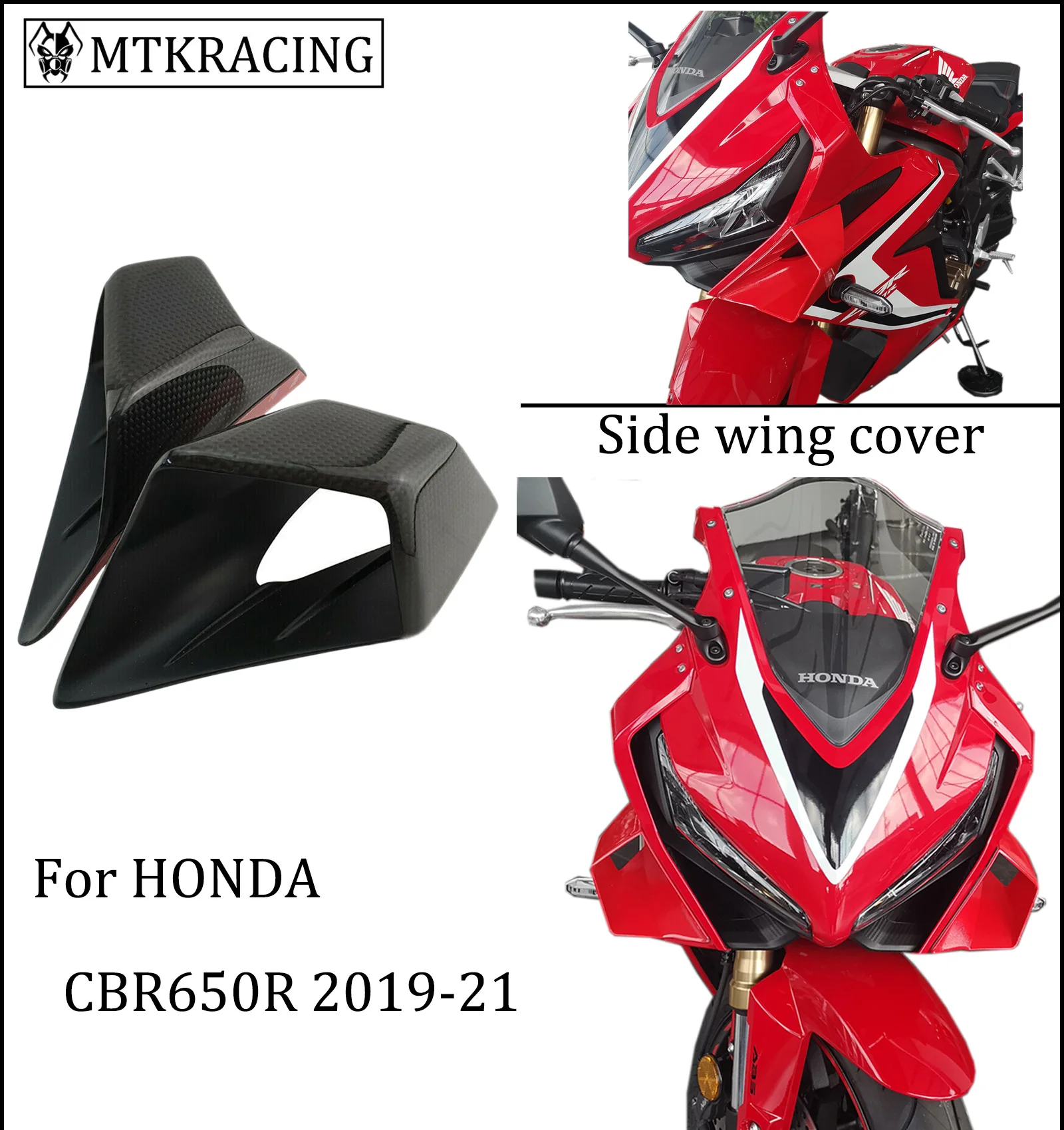 MTKRACING для CBR650R CBR 650R 650 R 2019 2020 2021 мотоциклетная обтекатель крыло боковое Защитная