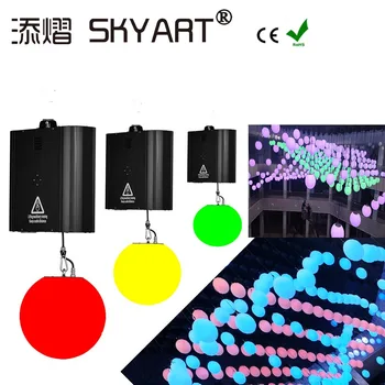 

Concert 3D LED Lifting Ball Light RGB 3IN1 5m Lifting Range Wave Rectangle Line LOGO Other Patterns DJ Disco Party Stage Light