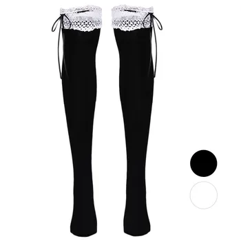 

Socks Women Cotton Casual Socks Women Funny Lace High Tube Socks W919