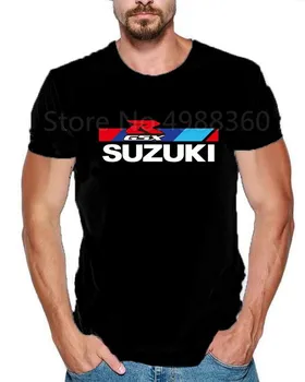 

New Summer Suzuki Gsxr Gsx R Print Short Sleeve Tshirt Hip Hop 1N23456 Funny Printed Motorcycle Cotton Funny T Shirt Men