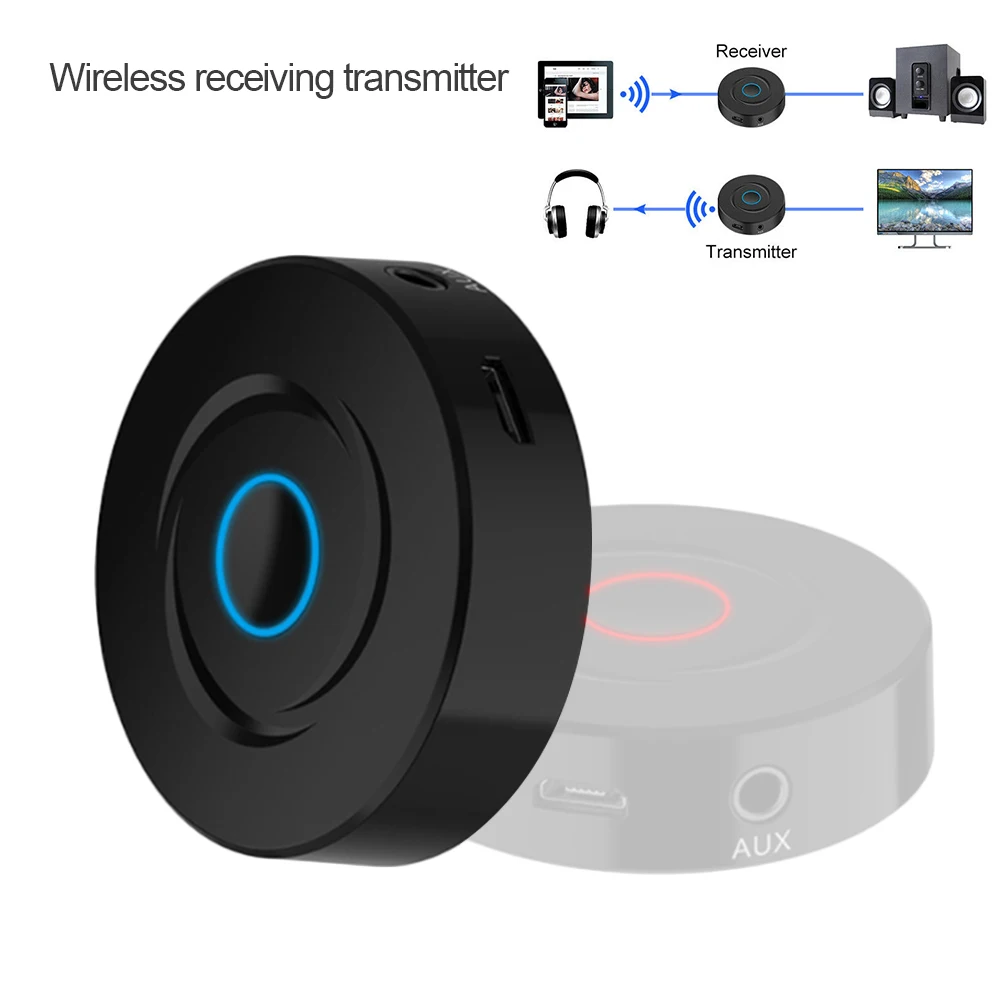 

2 IN 1 Bluetooth Receiver Transmitter For TV CAR 5.0 Stereo Music Receivers Ricevitore 3.5mm AUX Audio Wireless Adapter