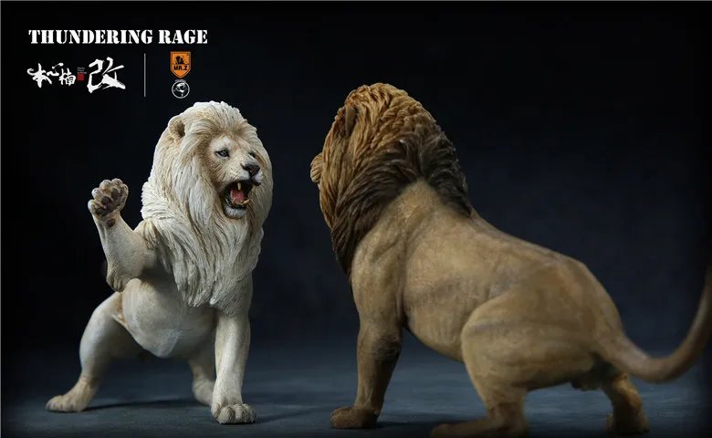 [ESTARTEK] MR. Z 1/12 громоздкий гнев Африканский Лев против пятнистой гиены смолы модель животного Коллекция Рисунок Статуя вентиляторы хобби подарок