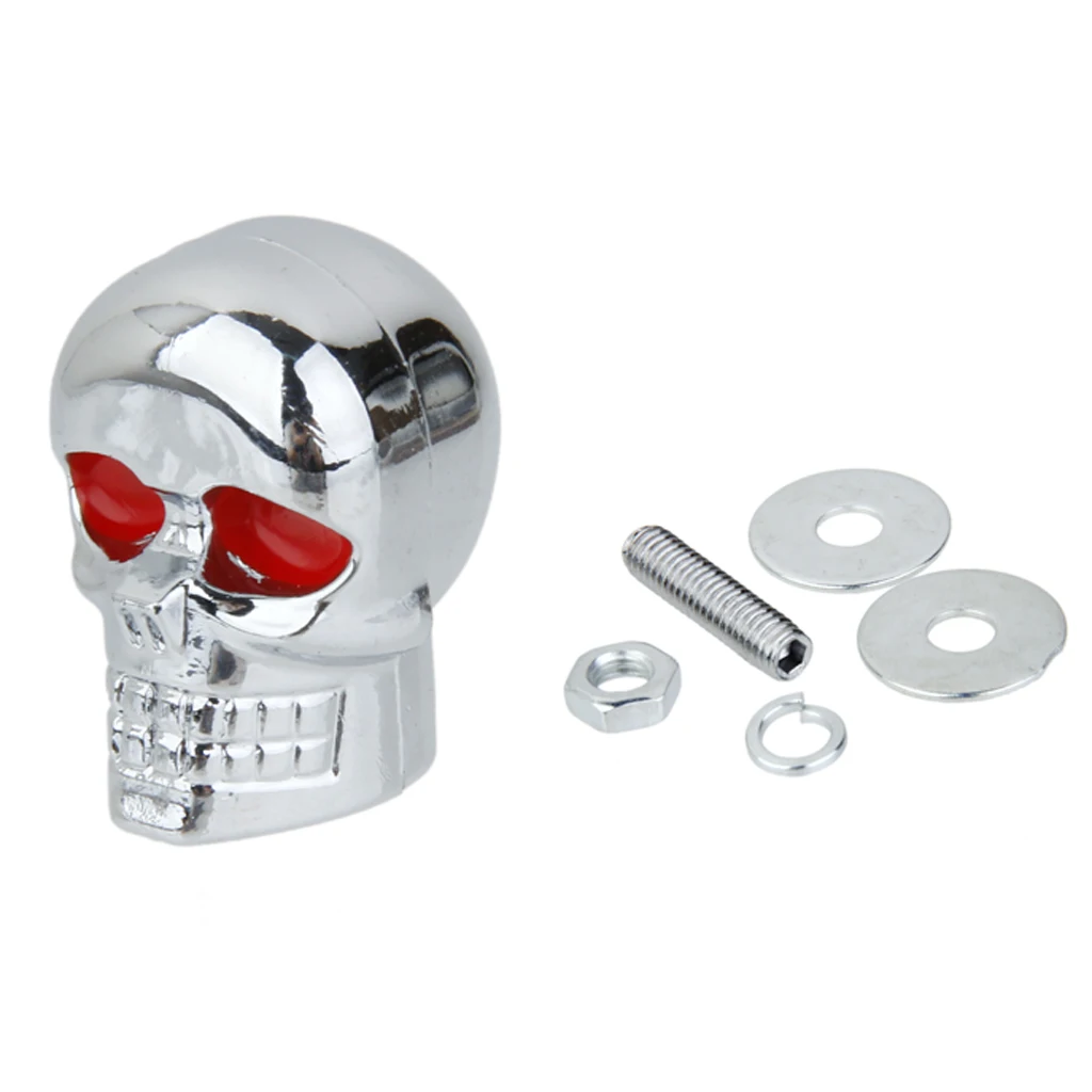 10pcs Motorcycle Skull Caps License Plate Frame Bolts Screw Tag Fasteners
