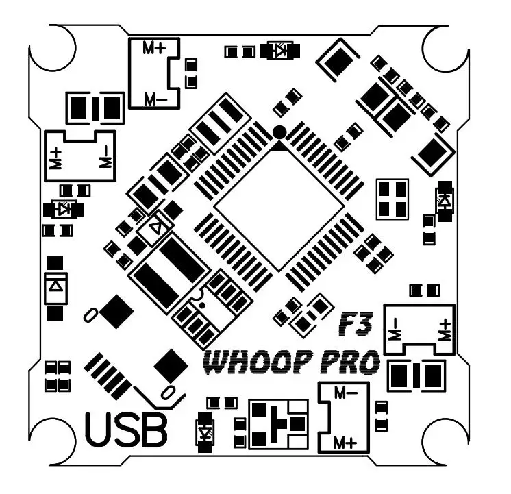 Высокое качество Whoop pro F3+ OSD матовая плата управления полетом для мини крошечного дрона квадрокоптера индуктрикс E010 E010S 615 716 8520