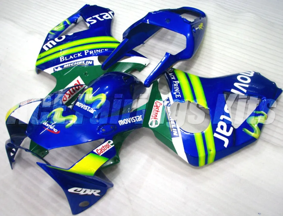 4 подарки мотоциклетный обтекатель ABS комплект для Honda CBR900RR CBR954RR 954 2002 2003 02 03 954RR обтекатели ABS Пластик сине-зеленый