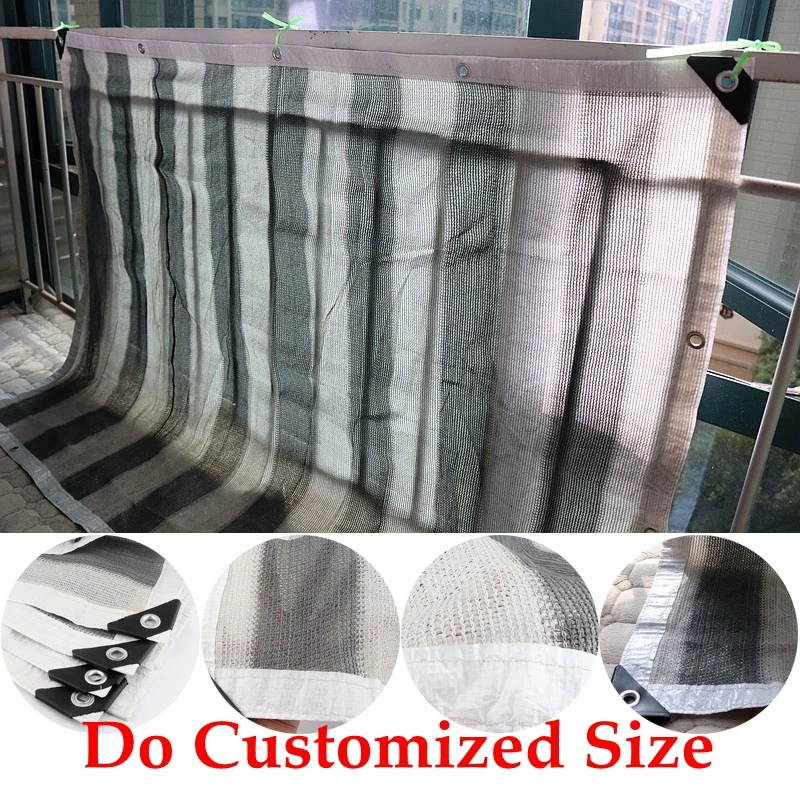 2x2m 3x3m 4x4m Customized Size Garden Sun Shade Net Sunscreen Plants Cover Rectangle Balcony Privacy Screen Zon Doek | - Цена: 
