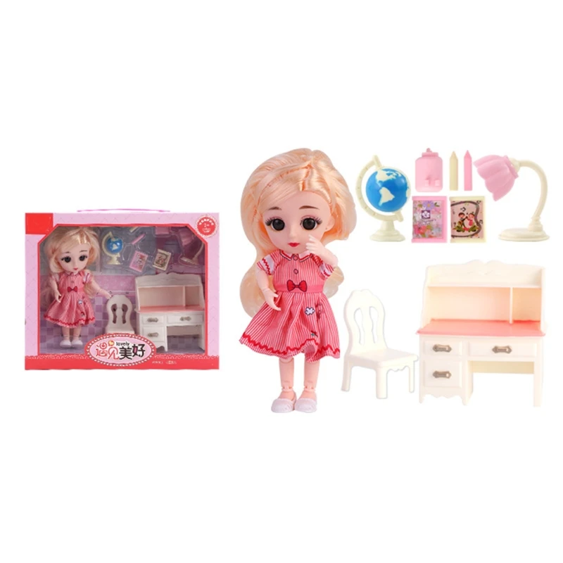 Baking Decoration Simulation Dollhouse &amp Furniture Miniature Joint Doll Girls Role Play Favor Playsets 6Optional Scenes | Игрушки и