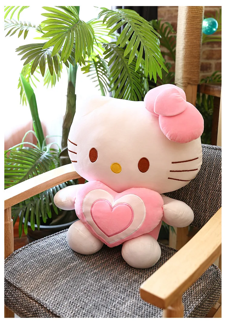Креативные подарки Douyin знаменитостей Стильные Плюшевые игрушки hello kitty подушка милый аниме игрушка для девочек сердце подарок
