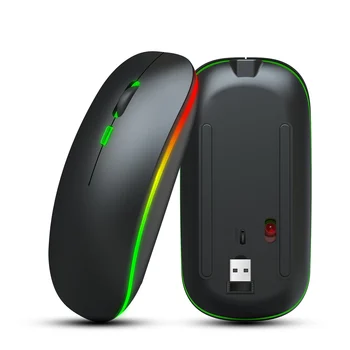 

Wireless Mouse Gamer Rechargeable 1600 DPI USB Optical Wireless Computer Mouse 2.4GHz Ergonomic For Laptop PC Sound Silent Mouse