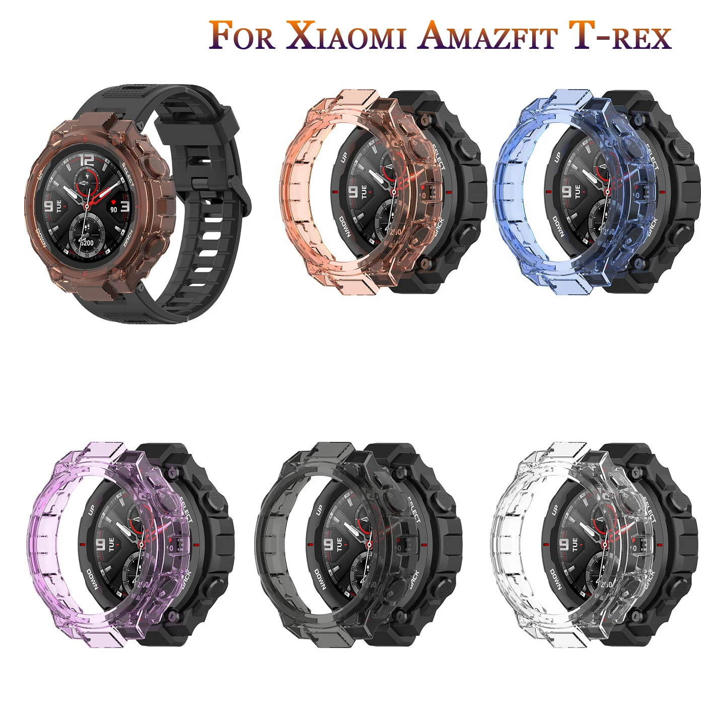 

Новый Классический защитный чехол для смарт-часов Xiaomi Amazfit T-Rex, защитная рамка для Huami Amazfit Trex Edge, бампер