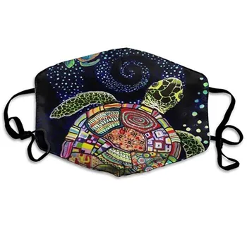 

1pc Adult Mask Wind Cloth Printing Reusable Face Nose Mouth Cover Mask Adjustable Earloops Mascarillas Washable Маска Mascarilla