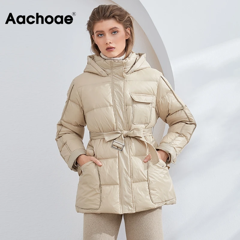 Aachoae Women Winter Ultra Light Duck Down Jacket