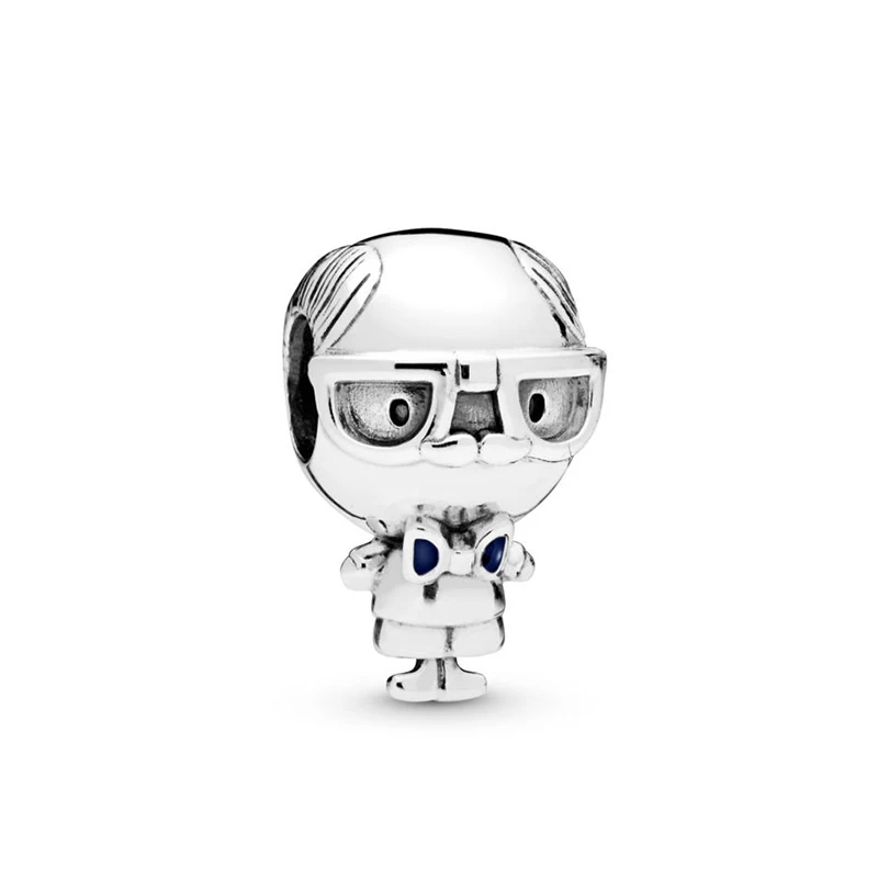 Sonykifa Посеребренная Подвеска в виде Микки-единорога для мальчиков и девочек, браслет Pandora, браслеты и ожерелья, сделай сам, изготовление ювелирных изделий - Цвет: PJ-9-4