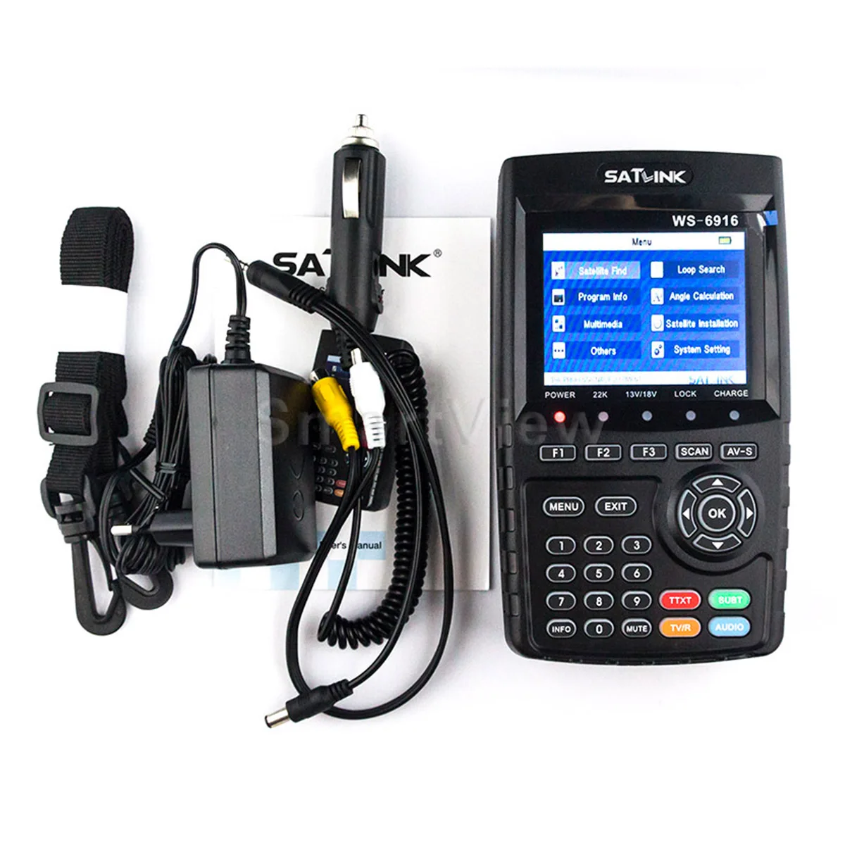 

Satkink 3.5 inch WS-6933/2.1 inch WS-6916 HD DVB-S2 High Definition Digital Satellite Finder Meter Free Shipping