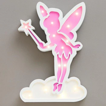 

Night light "Fairy" 15хLED batteries 2ААА white-lilac 24х3,5х30 cm 5089603