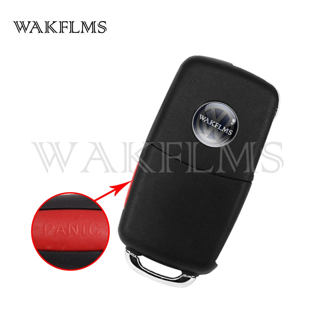 3/4 Buttons Remote Key System 315MHz 433MHz ID46 Flip Remote Car Key Fob For Volkswagen Touareg VW Phaeton 2002-2010 3D0959753AK