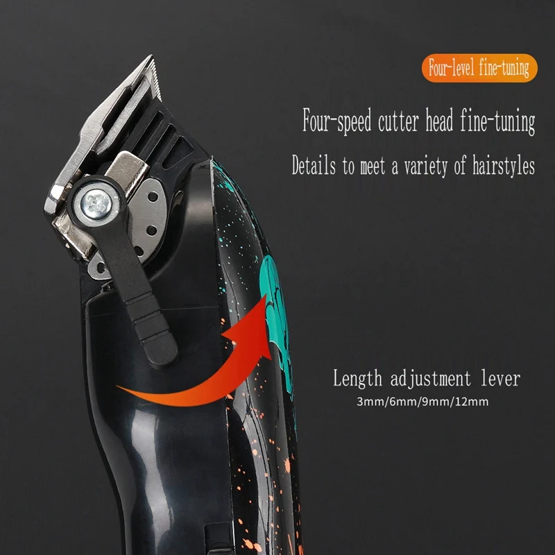  Skull Hair Trimmers Quiet Cordless Rechargeable Hair Clippers Home Hair Cutting Kit Body Hair Clipp