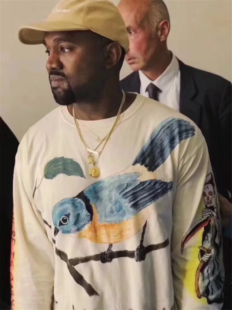 Kanye West Kids See Ghosts Graffiti мужская толстовка с круглым вырезом толстовка хип-хоп мода новое поступление Magpie уличная Толстовка