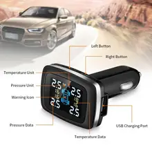 Автомобильный датчик давления в шинах с цифровым дисплеем TPMS lcd Беспроводная автомобильная система контроля давления в шинах с внешним датчиком комплект
