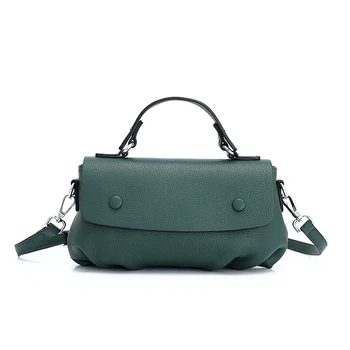 

Summer Small Bag Female 2020 New Women Leather Handbags Fashion Ruched Design Shoulder Crossbody Bags Ladies Real Leather Hobos