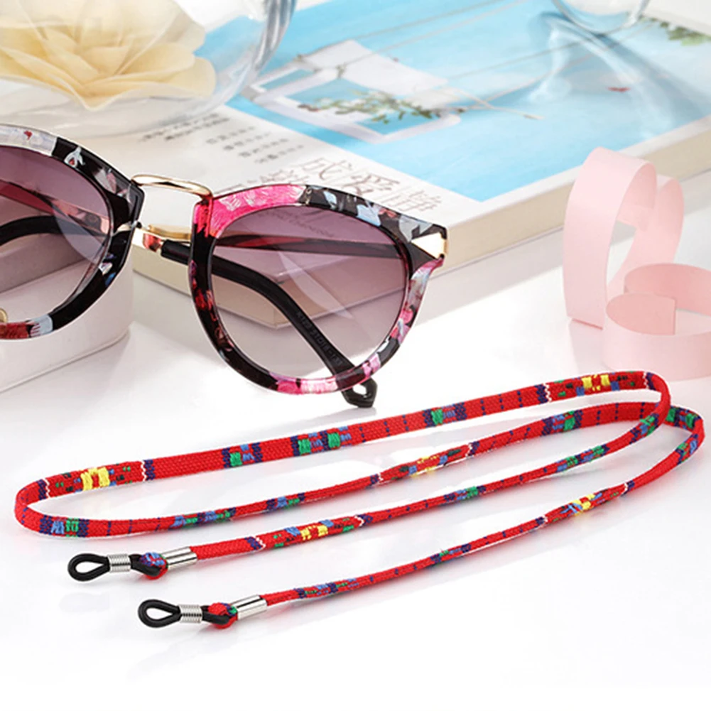Ethnic Style Glasses Chain Eyeglass Sunglasses Cotton String Cord Retainer Glasses Strap Eyewear Lanyard Accessories