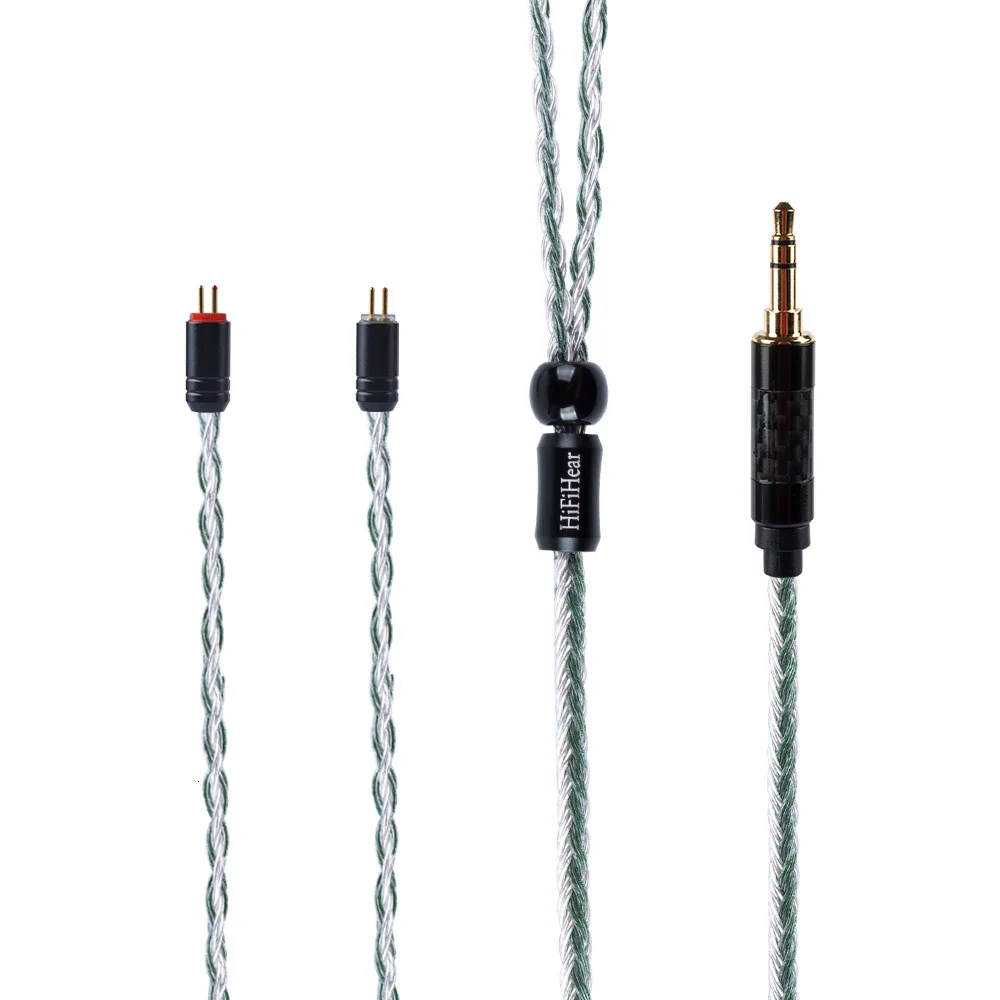 AK Hifihear 16 Core посеребренный кабель 2,5/3,5/4,4 мм сбалансированный кабель для обновления наушников с MMCX/2Pin для ZS10 PRO AS16 AS12