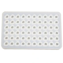 60 даже льда Куб Форма силиконовая форма льда сетки Плесень ручной инструмент нерегулярные DIY кулон аксессуары плесень