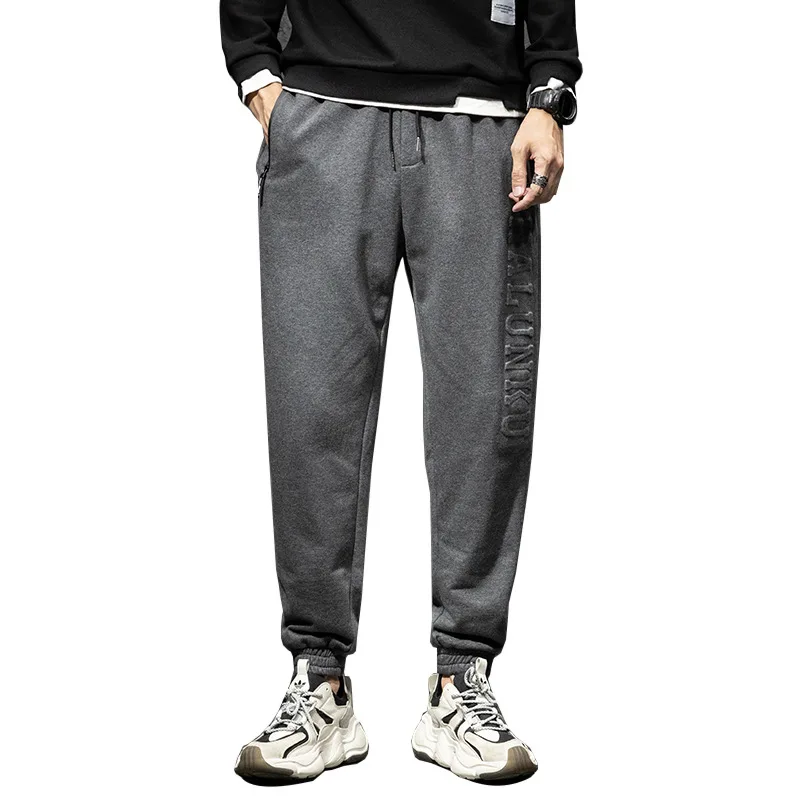 

Джинсы мужские свободные серые осенние новые брендовые простые брюки мужские модные индивидуальные универсальные повседневные защитные джинсовые брюки