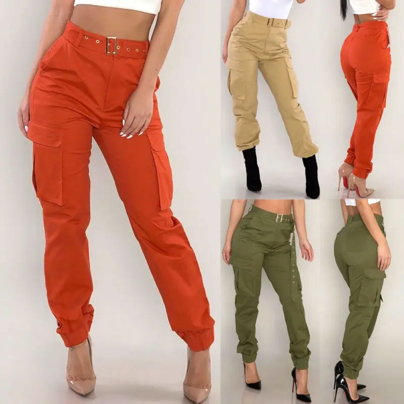 

Women's Military Combat Trouser Ladies Cargo Pants Girls Army Trousers