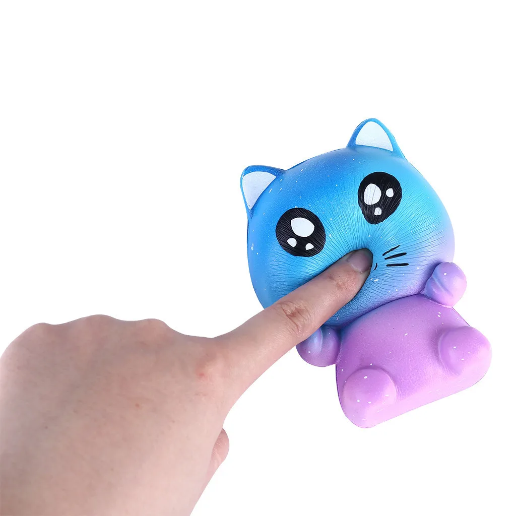 Colorful Cartoon cat kids Adult Toy Stress Reliever Eliminate Antistress Finger Pets toy Girl gifts Girly Heart Pinch Fun #B