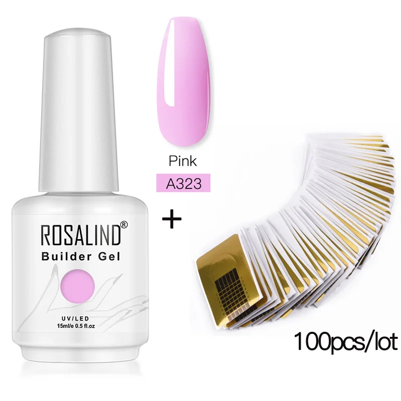 2PCS Set 3 ROSALIND строительный гель для ногтей, гибридные Лаки, полигель, Полупостоянный УФ-гель, светодиодный, для маникюра, для ногтей, расширенный - Цвет: 2PCS Set 3