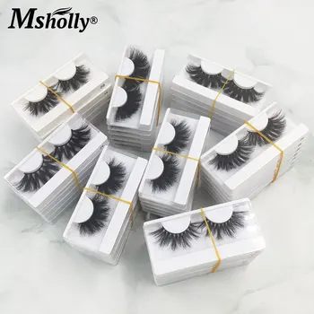 

25mm Lashes Bulk Real Mink Eyelashes Hand Made Full Strip Lashes Crueltyl Free Dramatic Lashes 5/10/20/30/40/50/60 Pairs Lash