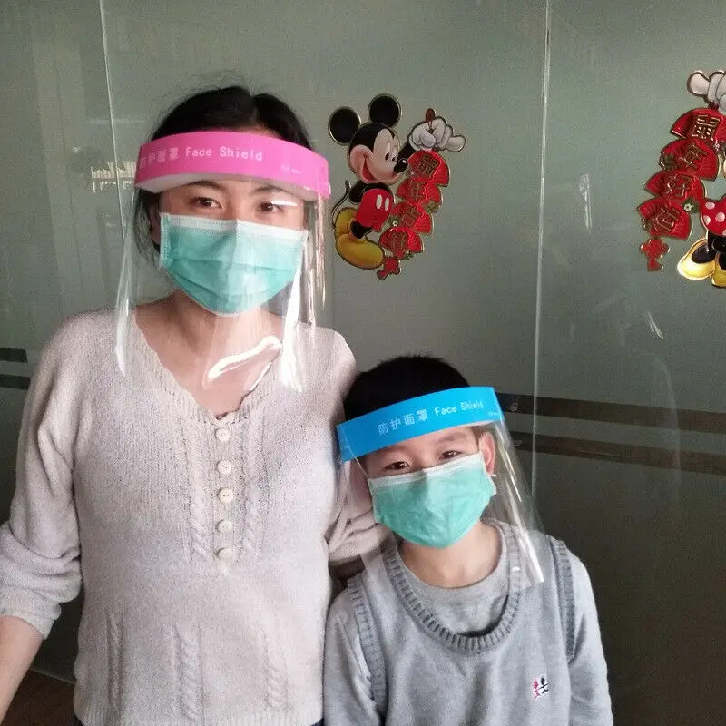 

Transparent Cap Adjustable Full Face Anti-fog Protective Face Shield Made of Plastic A