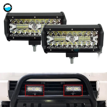 

Durable LED Bar 7 inch LED Light Bar Work Light for Driving Offroad Boat Car Tractor Truck 4x4 SUV ATV 12V 24V Off Road.