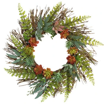 

Garland Artificial Wreath Home Door Wall Decor Prop Wedding Party Decoration