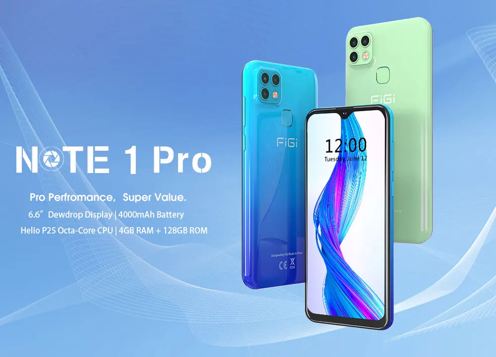 cheap t mobile android phones [In Stock] FIGI Note 1 Pro Helio P25 Octa Core 128GB 4GB 6.6 Inch SmartPhone 16MP Triple-Camera 4000mAh Telephone samsung android cell phones