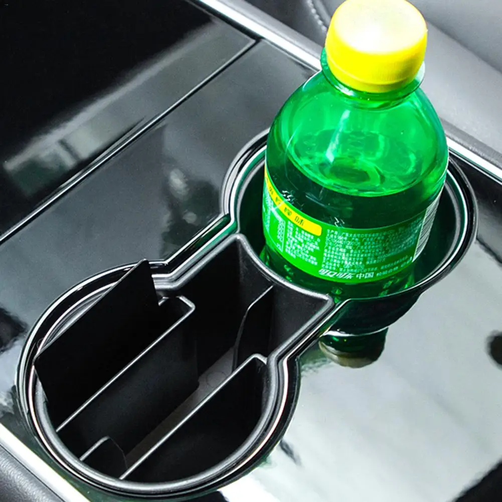 

Cup Holder Car Organizer For Tesla Model 3 Holder Insert Car Storage Key Card Organized Accessories