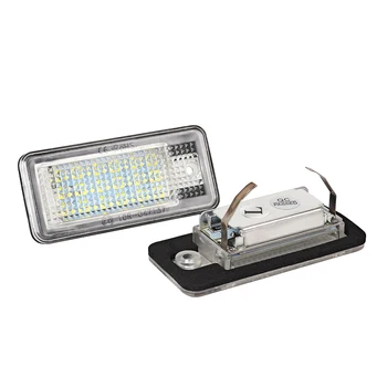 

2 For Audi A3 Cabriolet S3 A4 S4 B6 B7 RE 8H C6 4F S6 A8 S8 D3 4E Q7 RS4 Avant RS6 Plus LED Car License Plate Lights Accessories