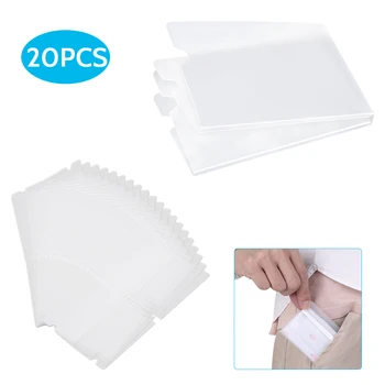 

10/20Pcs Foldable Mask Storage Clip Disposable Mask Storage Organizer Portable Mask Holder Resuable Transparent Storage Clips