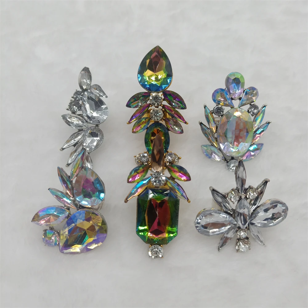 Wholesale 12 Pcs/Lots Mixed Styles Adjustable Crystal Ring for Women Girls Party Wedding Jewelry Fashion Luxury Resizable Rings