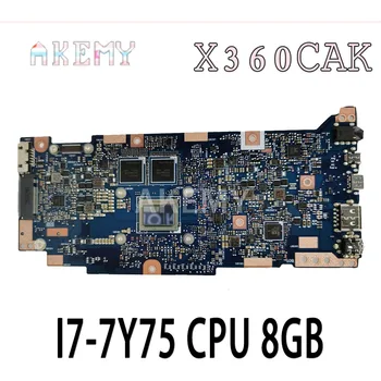 

AKemy UX360CAK Laptop motherboard For Asus U360C UX360 UX360C UX360CA UX360CAK Mianboard Test work 100% I7-7Y75 8GB 100% test