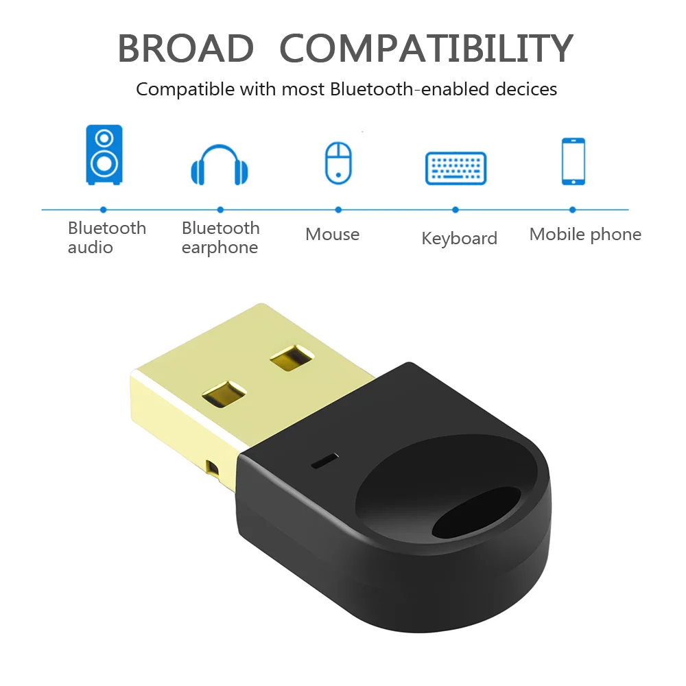 Rovtop CSR 4,0 беспроводной usb-адаптер Bluetooth ключ музыкальный приемник для ПК компьютер ноутбук мини беспроводной Blutooth