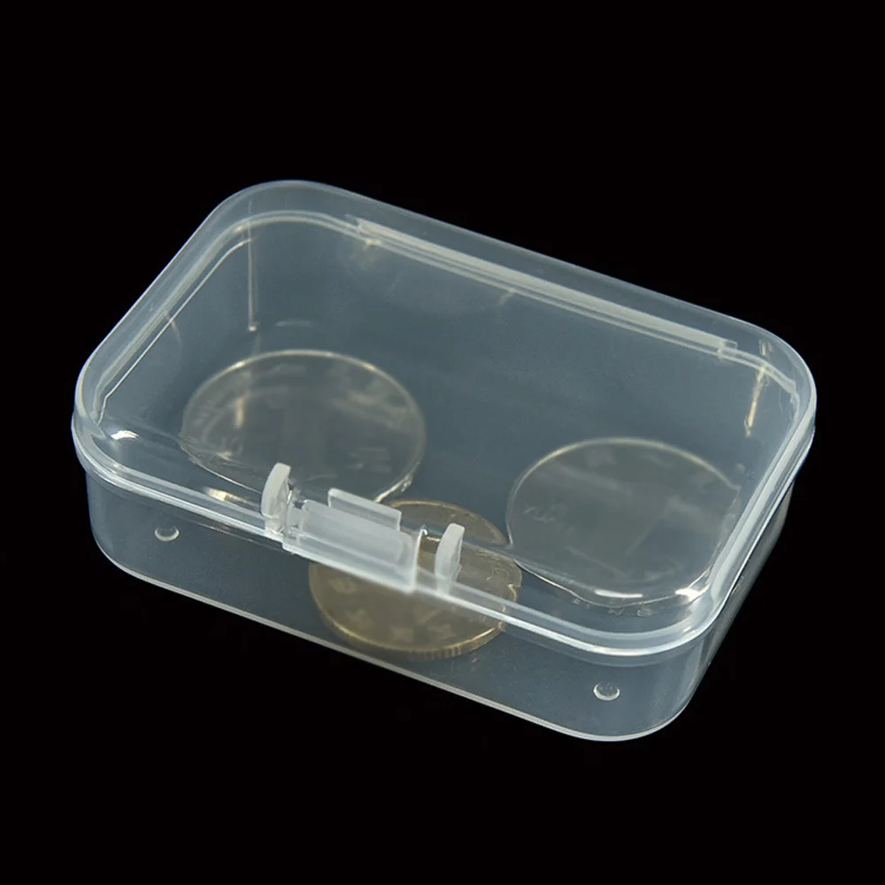 

2pcs Transparent Empty Nail Storage Box Manicure Tools Organizer Case Holder