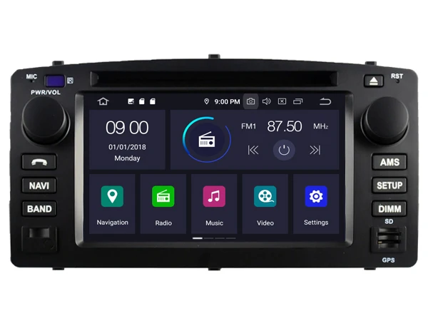 Clearance NaweiGe 6.2Inch Android Octa core 9.0 PX5 4+32GB Car dvd for Toyota Corolla 2004-2007 Autoradio GPS Navigation Car Radio Stereo 1